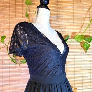 Lacy Layered Full Skirted Tea Dress 🖤